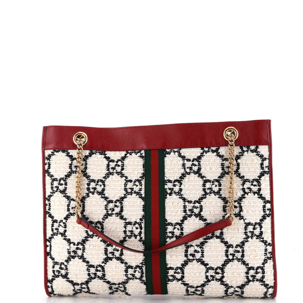 Gucci Rajah Chain Tote Gg Tweed Large #260677G13B - Picture 4 of 7